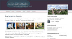 Desktop Screenshot of pension-stadtwall.de